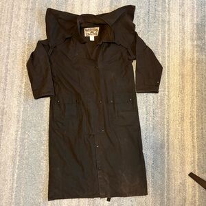 Western Ranch Black Duster Coat